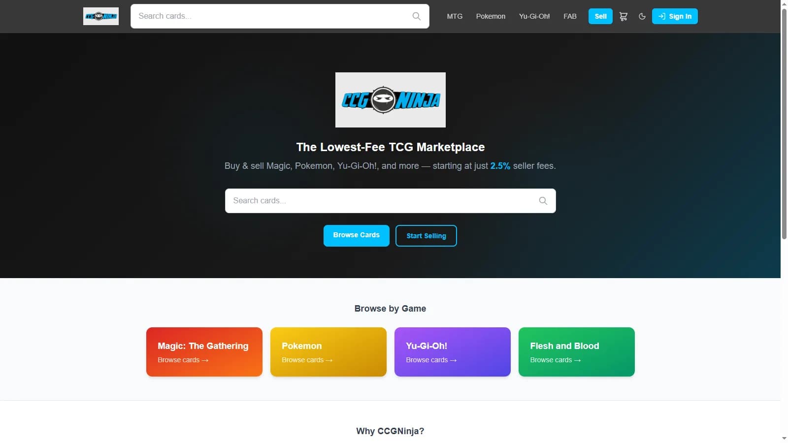 CCGNinja — screenshot 1