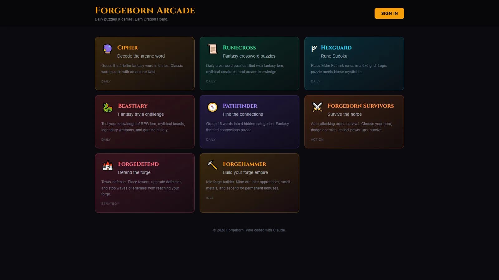 ForgeArcade — screenshot 1