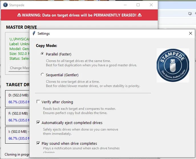 USB Drive Duplicator Software — screenshot 2